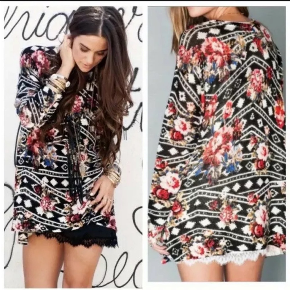 Show Me Your Mumu Mellow Rose floral sweater